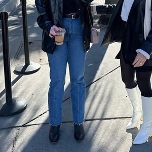 Abercrombie and Fitch the 90s straight ultra high-rise jeans 27 Regular